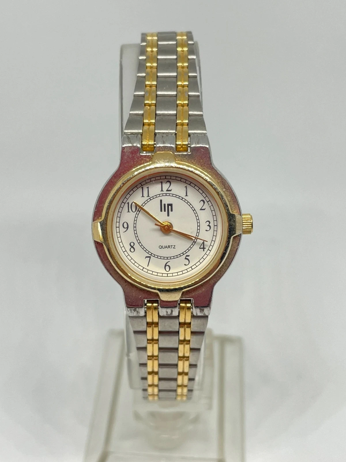 Reloj LIP Classics Quartz mujer | Bicolor dorado y acero, vintage elegante – photo 4